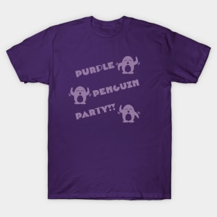 Purple Penguin Party T-Shirt